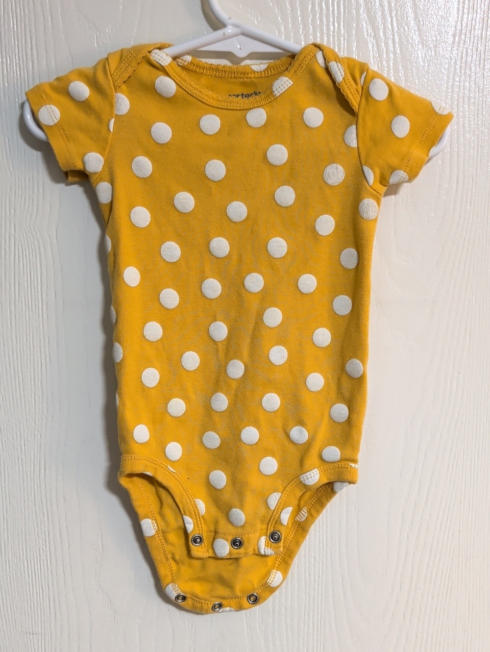 Carter's Yellow Polka Dot Baby One-Piece